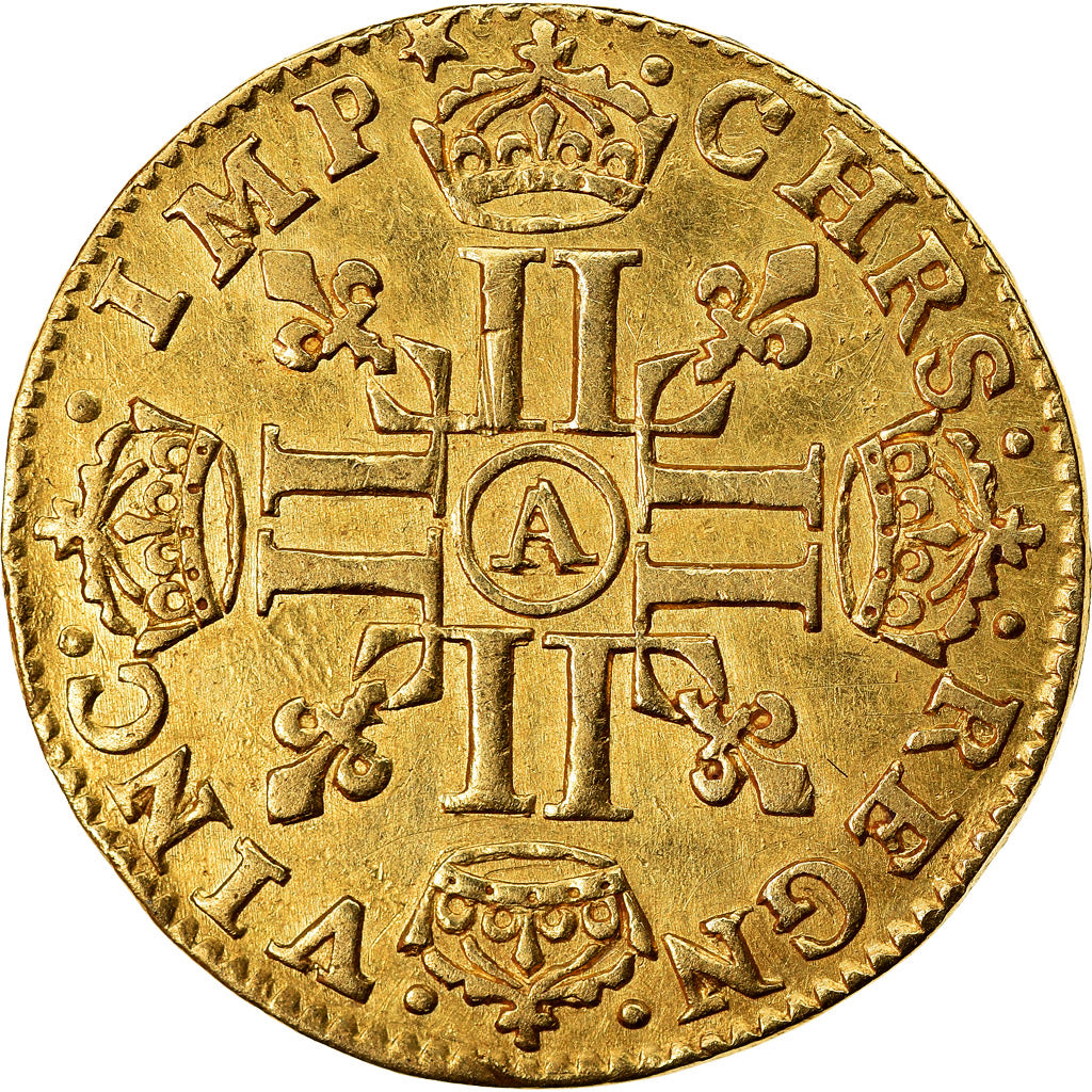 Monnaie, France, Louis XIII, 1/2 Louis d'or, 1641, Paris, TTB+, Or, Gadoury:57