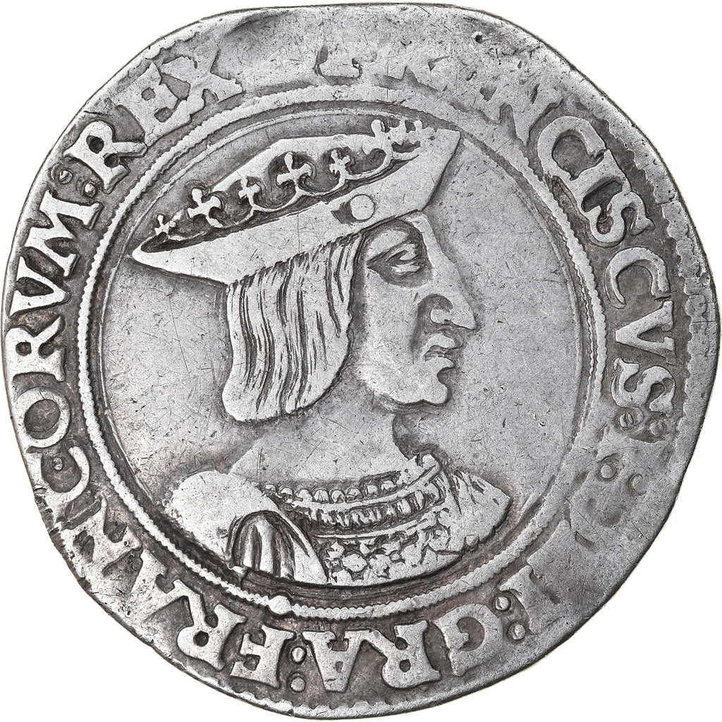 Moneta, Francia, François Ier, Teston, Paris, BB, Argento, Duplessy:794