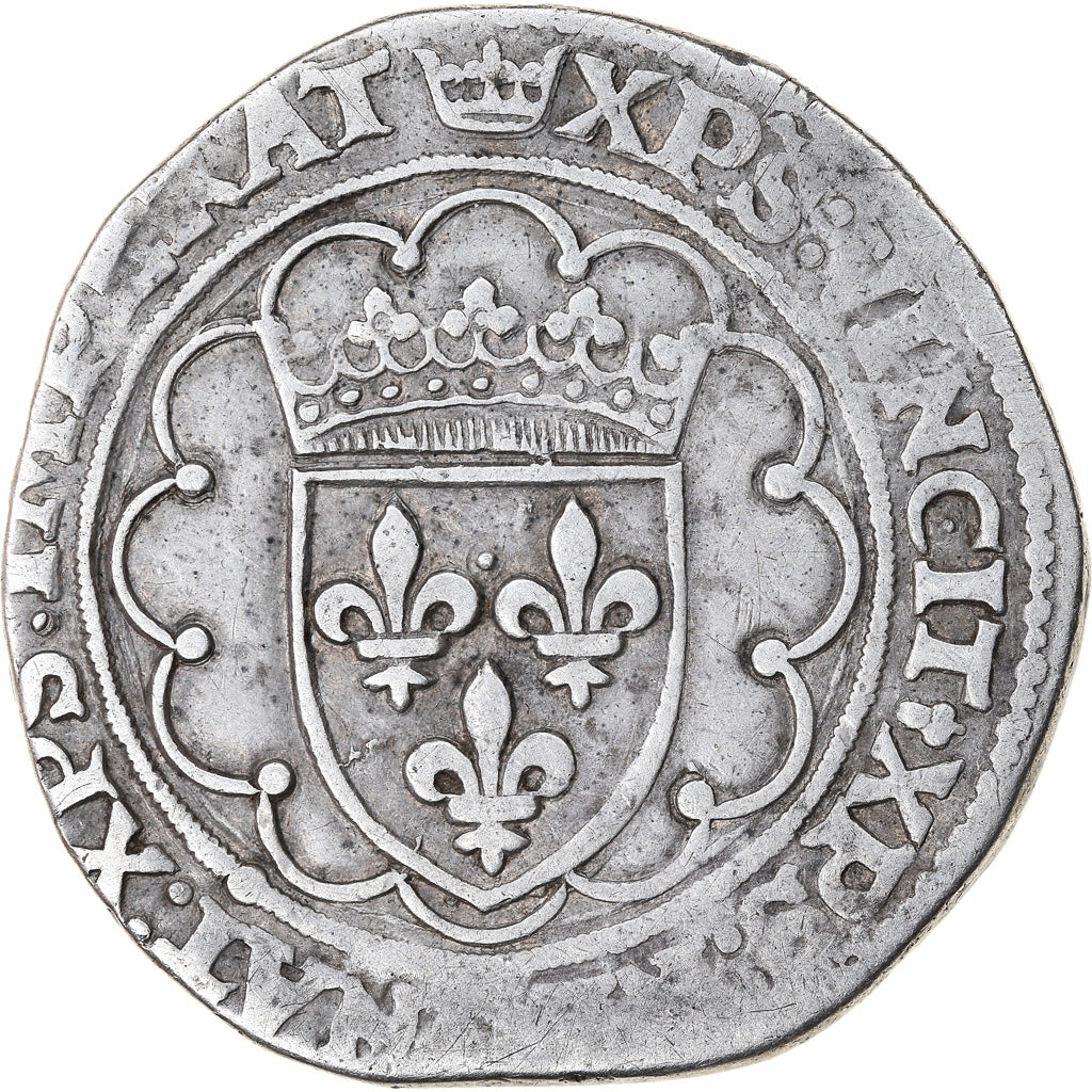 Moneta, Francia, François Ier, Teston, Paris, BB, Argento, Duplessy:794