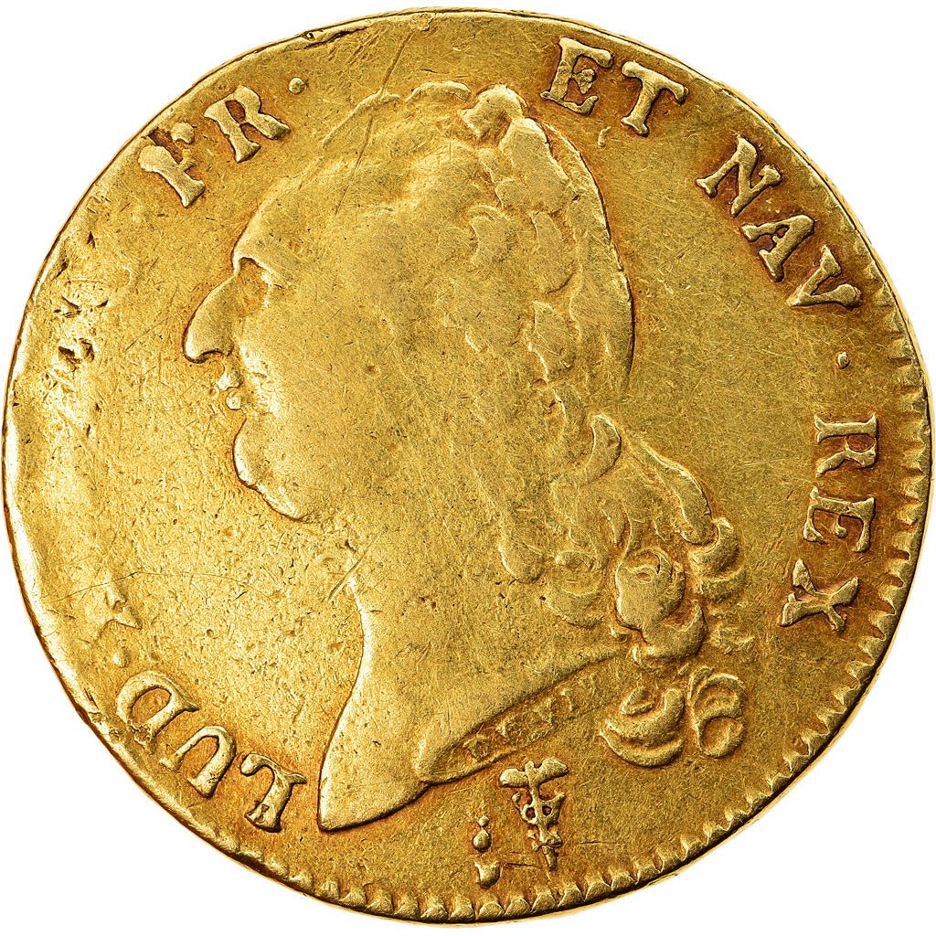 Monnaie, France, Louis XVI, Double louis d'or à la tête nue, 2 Louis D'or