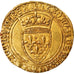 Monnaie, France, Charles VI, Ecu d'or, TTB, Or, Duplessy:369A