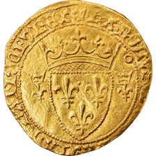 Moneda, Francia, Charles VII, Ecu d'or, Toulouse, MBC, Oro, Duplessy:511E