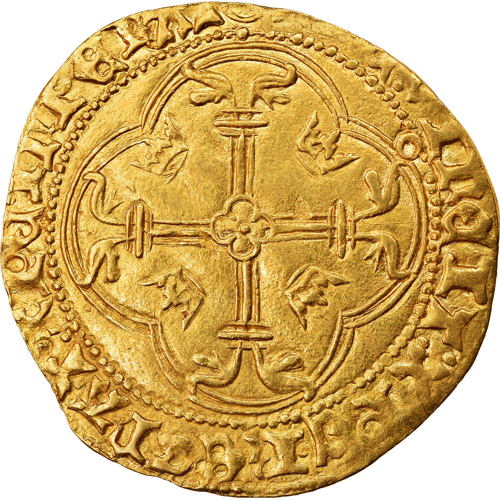 Moneda, Francia, Charles VII, Ecu d'or, Toulouse, MBC, Oro, Duplessy:511E