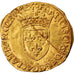 Monnaie, France, François Ier, Ecu d'or, Montpellier, TB+, Or, Duplessy:775