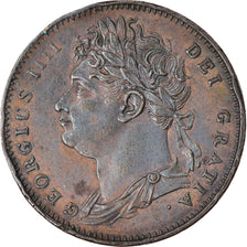 Coin, Great Britain, George IV, Farthing, 1822, AU(55-58), Copper, KM:677