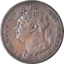 Coin, Great Britain, George IV, Farthing, 1825, EF(40-45), Copper, KM:677