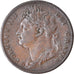 Coin, Great Britain, George IV, Farthing, 1825, EF(40-45), Copper, KM:677