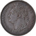 Moneta, Wielka Brytania, George IV, Farthing, 1821, AU(50-53), Miedź, KM:677