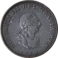 Coin, Great Britain, George III, Farthing, 1799, London, EF(40-45), Copper