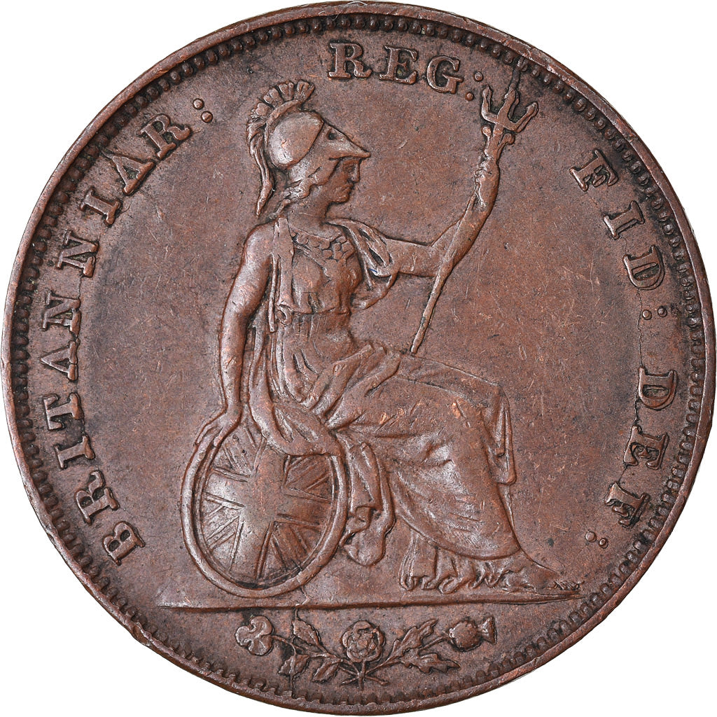 Coin, Great Britain, Victoria, Farthing, 1853, EF(40-45), Copper, KM:725