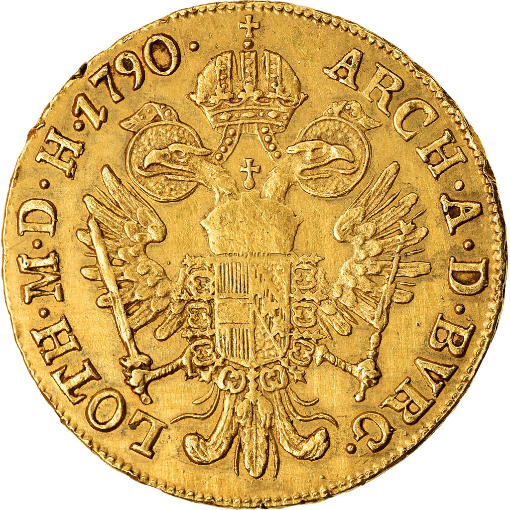 Moneta, Austria, Joseph II, Ducat, 1790, Karlsburg, BB, Oro, KM:1873