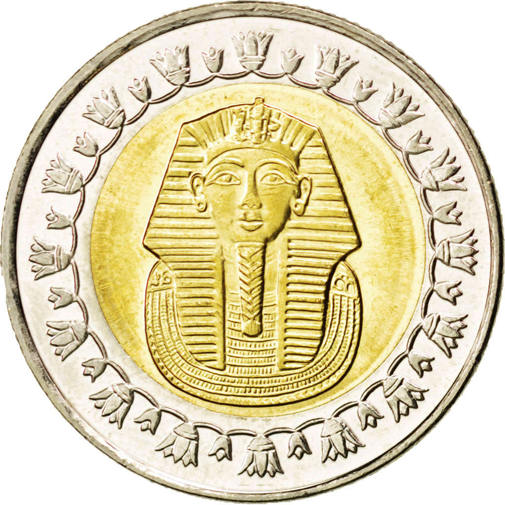 Egitto, Pound, 2008, SPL, Bi-metallico, KM:940a