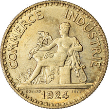 Coin, France, Chambre de commerce, 2 Francs, 1924, Paris, AU(55-58)