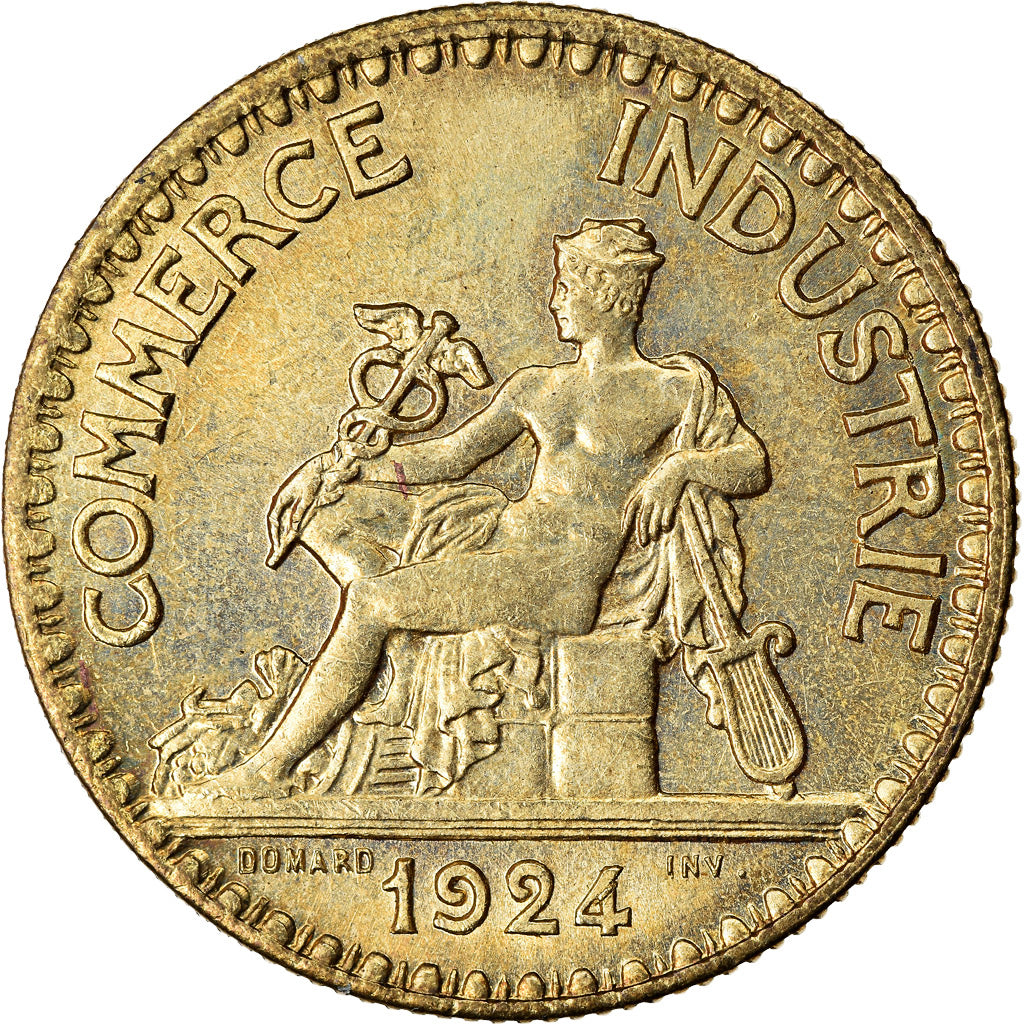 Monnaie, France, Chambre de commerce, 2 Francs, 1924, Paris, SUP