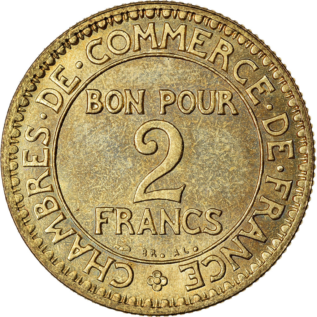 Monnaie, France, Chambre de commerce, 2 Francs, 1924, Paris, SUP