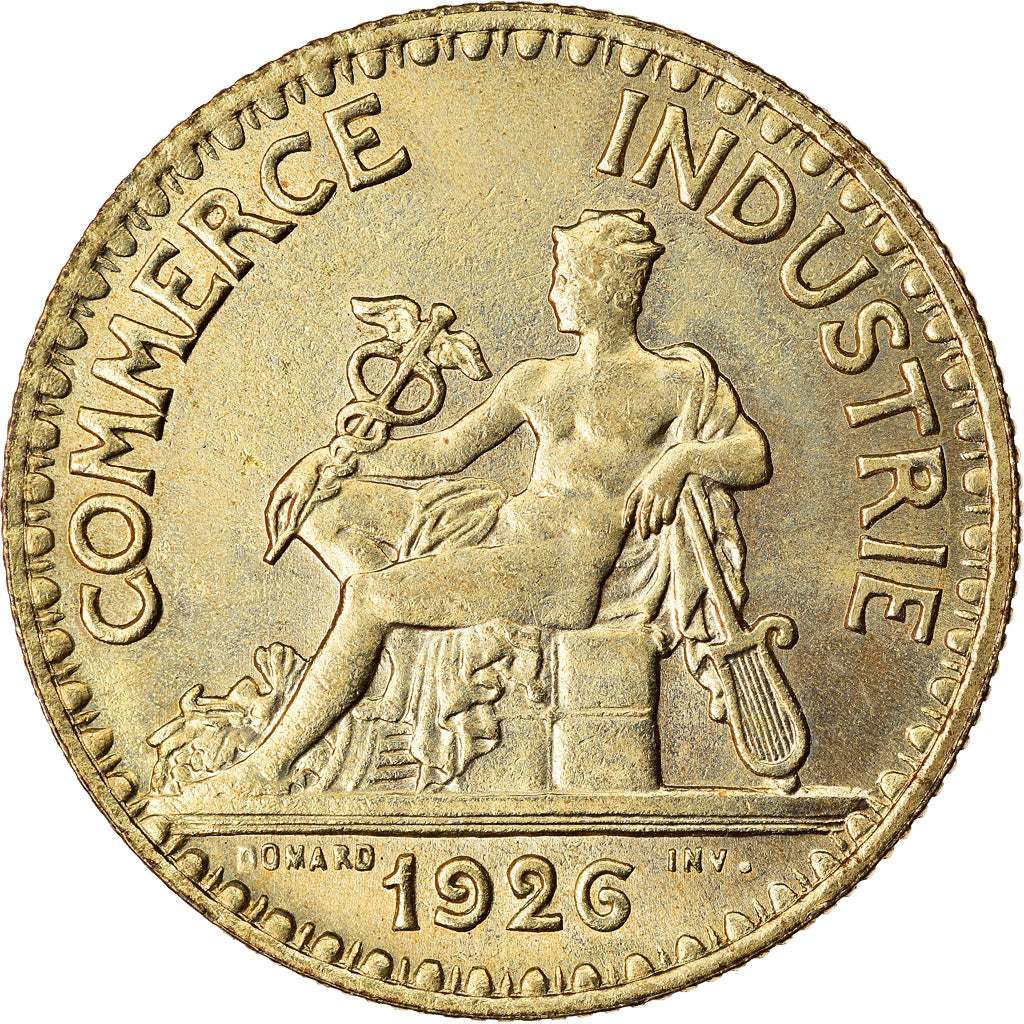 Coin, France, Chambre de commerce, 2 Francs, 1926, Paris, AU(50-53)