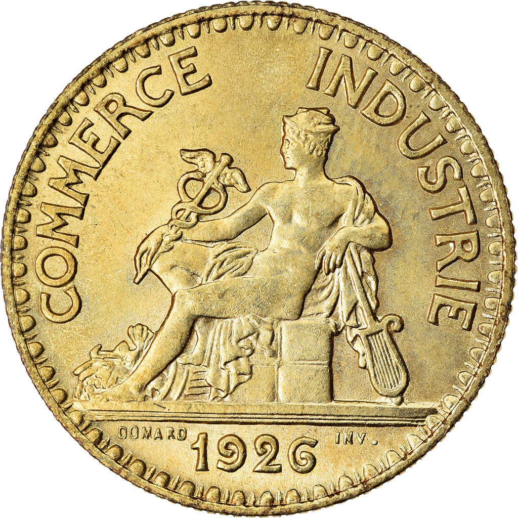 Moeda, França, Chambre de commerce, 2 Francs, 1926, Paris, AU(55-58)