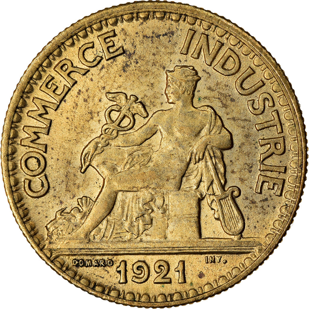 Munten, Frankrijk, Chambre de commerce, 50 Centimes, 1921, Paris, PR