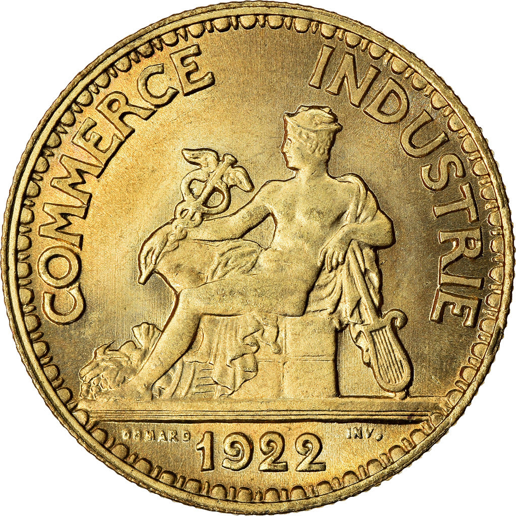 Munten, Frankrijk, Chambre de commerce, 50 Centimes, 1922, Paris, UNC-