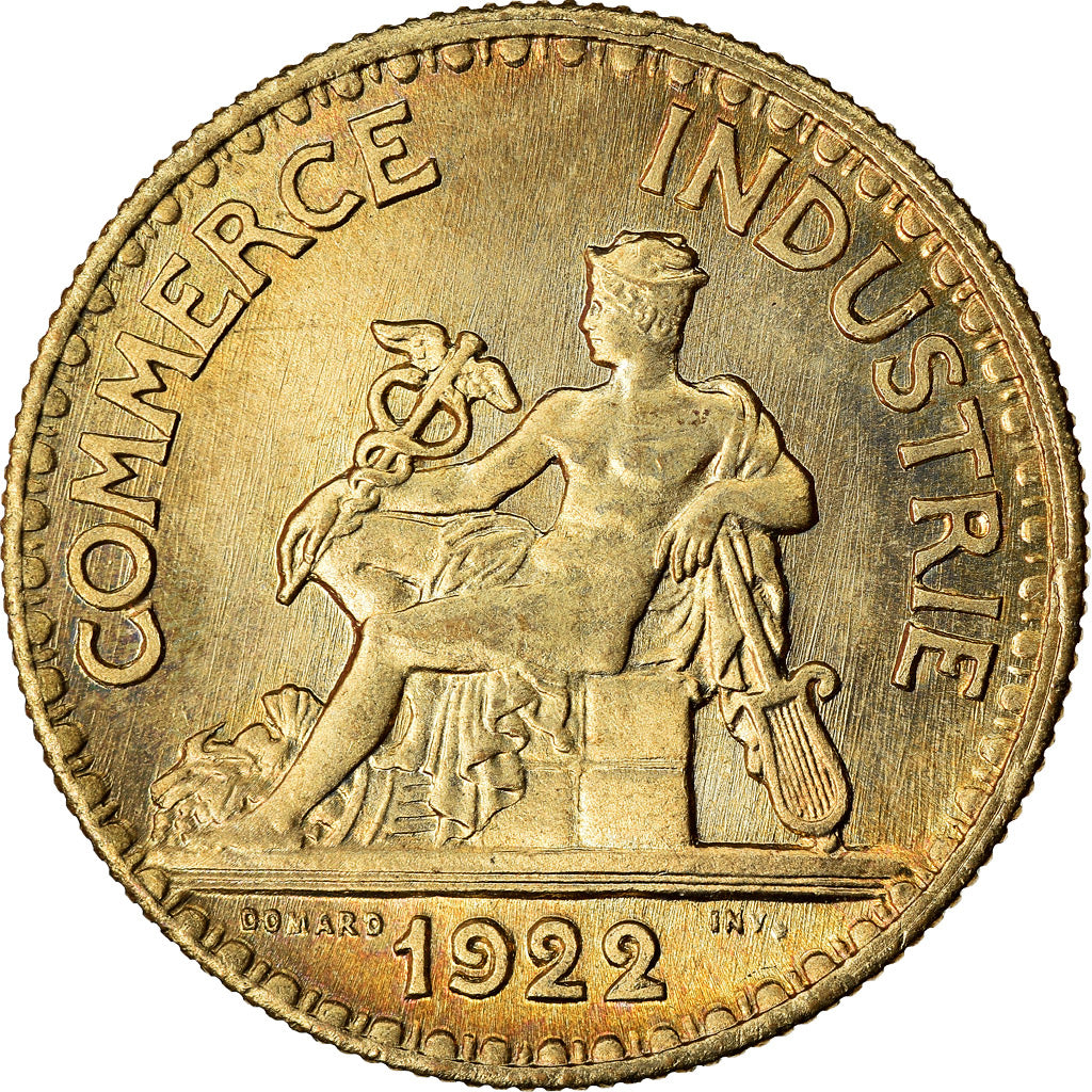 Munten, Frankrijk, Chambre de commerce, 50 Centimes, 1922, Paris, UNC