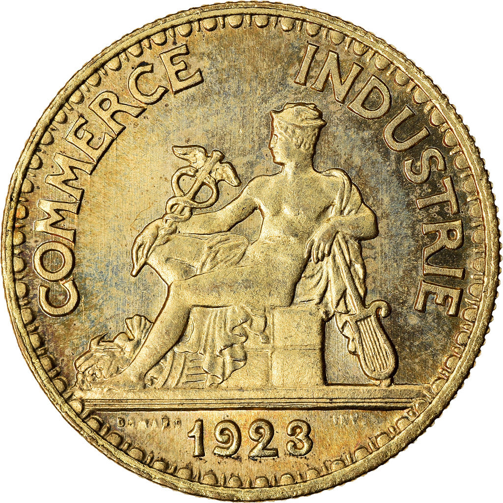 Munten, Frankrijk, Chambre de commerce, 50 Centimes, 1923, Paris, UNC-