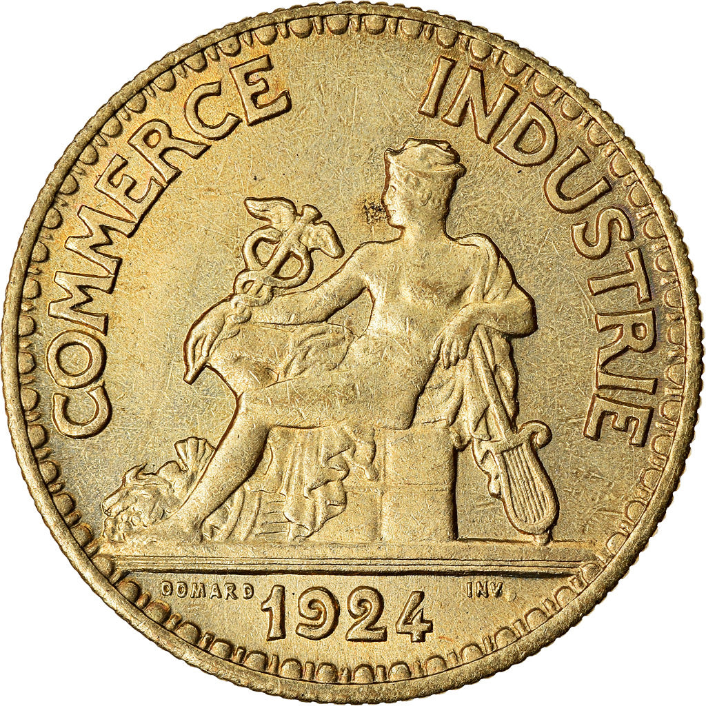 Moneda, Francia, Chambre de commerce, 50 Centimes, 1924, Paris, EBC, Aluminio -
