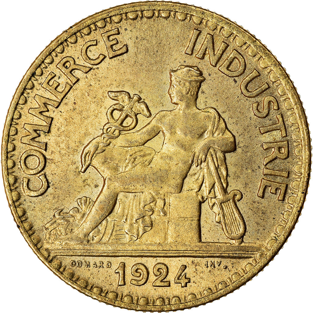 Coin, France, Chambre de commerce, 50 Centimes, 1924, Paris, AU(55-58)