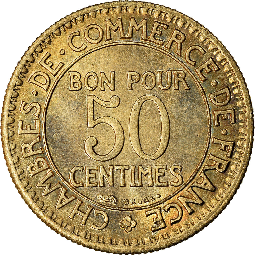 Monnaie, France, Chambre de commerce, 50 Centimes, 1924, Paris, FDC
