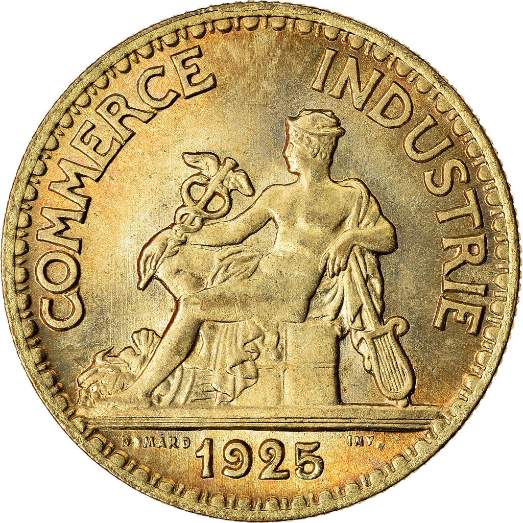 Munten, Frankrijk, Chambre de commerce, 50 Centimes, 1925, Paris, UNC