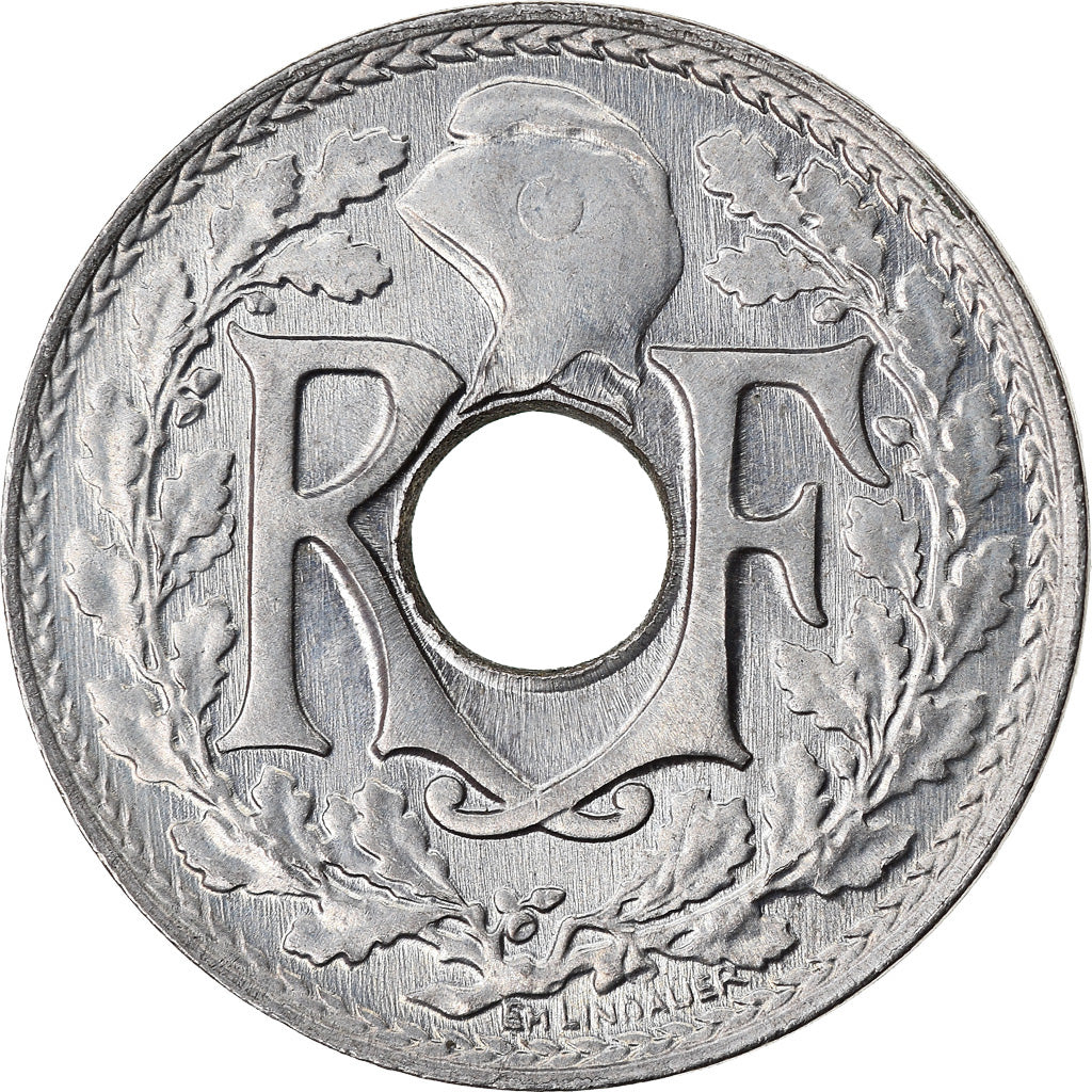 Coin, France, Lindauer, 5 Centimes, 1919, Paris, MS(60-62), Copper-nickel