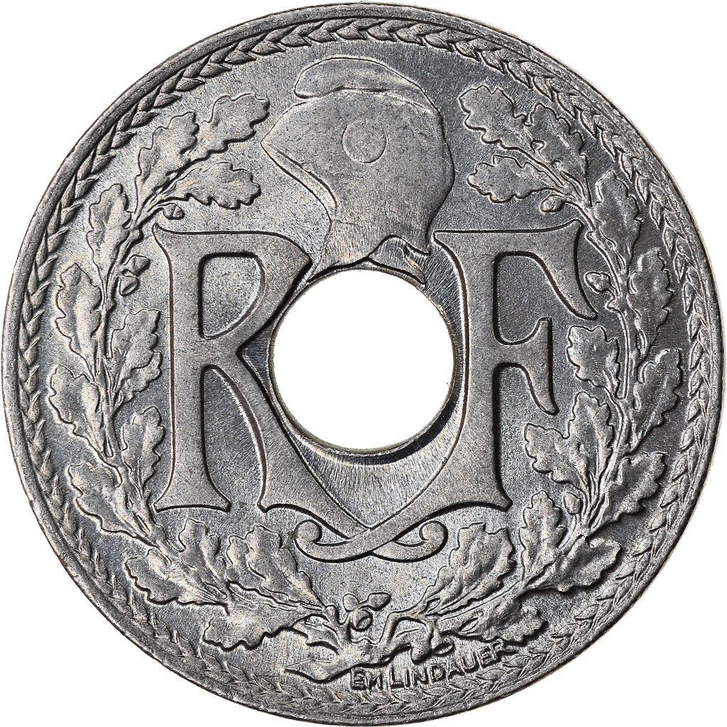 Münze, Frankreich, Lindauer, 5 Centimes, 1919, Paris, UNZ+, Copper-nickel