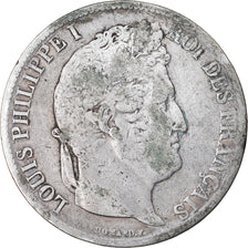 Moneta, Francia, Louis-Philippe, 5 Francs, 1831, Strasbourg, B+, Argento