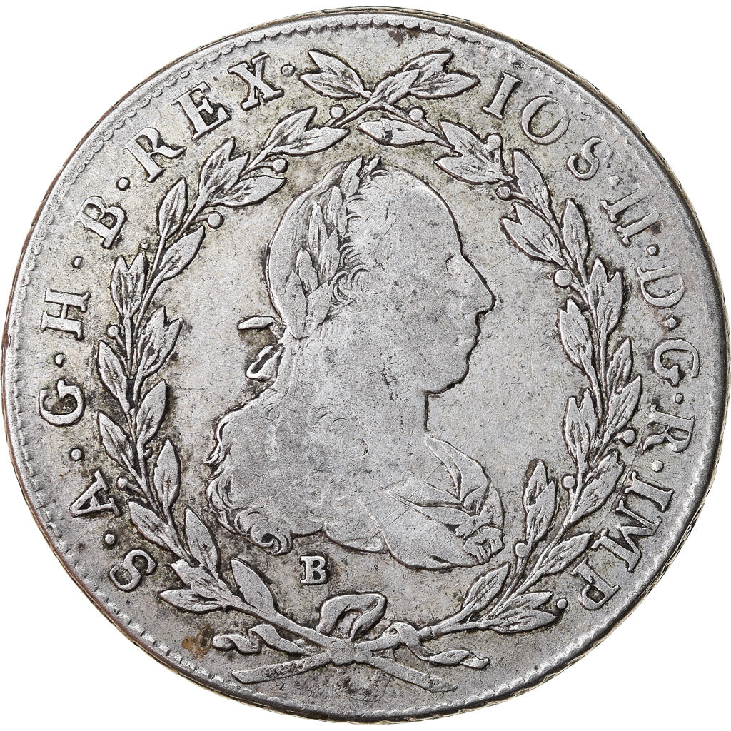 Coin, Austria, Joseph II, 20 Kreuzer, 1781, Kremnitz, VF(30-35), Silver