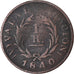 Moneta, Argentina, BUENOS AIRES, Real, 1840, B+, Rame, KM:7
