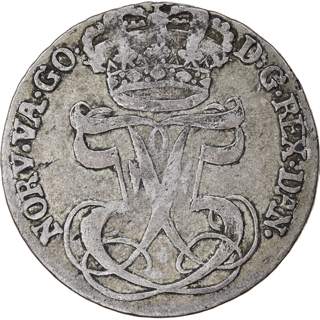 Coin, Norway, Frederick V, 24 Skilling, 1752, Kongsberg, EF(40-45), Silver