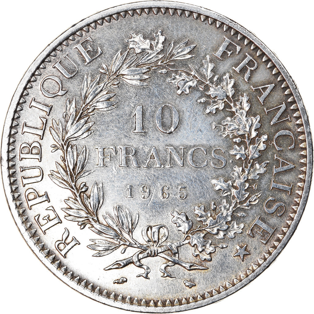 Coin, France, Hercule, 10 Francs, 1965, Paris, AU(55-58), Silver, KM:932