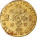 Moeda, França, Louis XIV, Lis d'or, Lis D'or, 1656, Paris, EF(40-45), Dourado