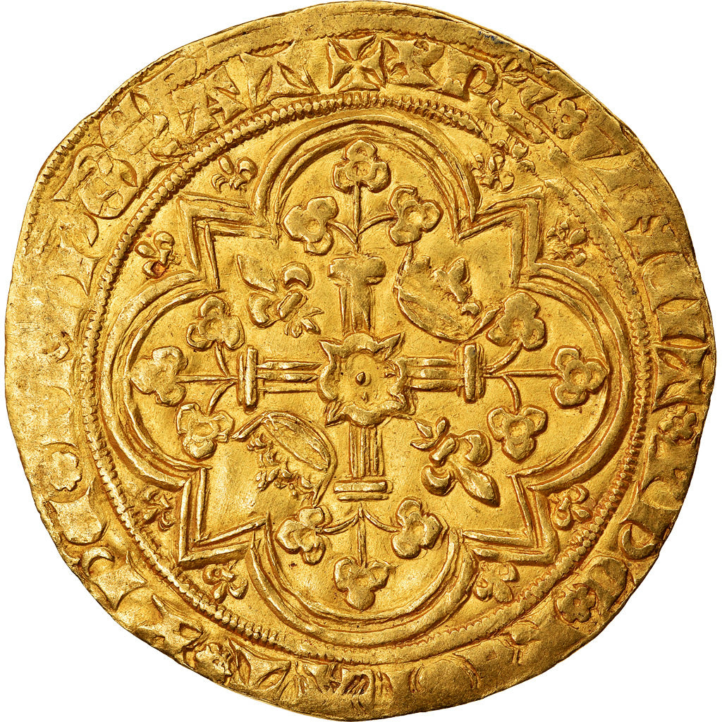 Coin, France, Charles V, Franc à pied, EF(40-45), Gold, Duplessy:360A