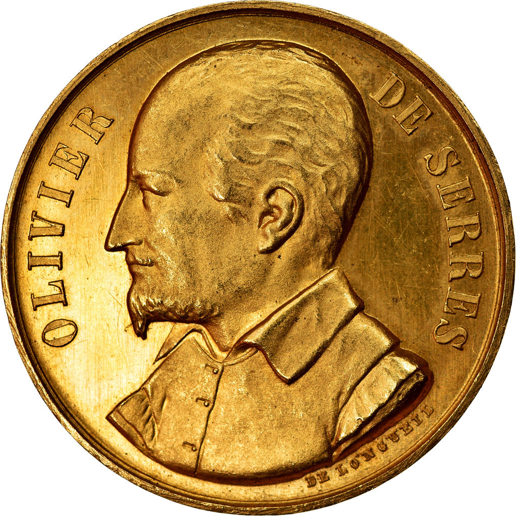 France, Medal, Olivier de Serres, Comice Agricole d'Ancy-Le-Franc, De Longueil