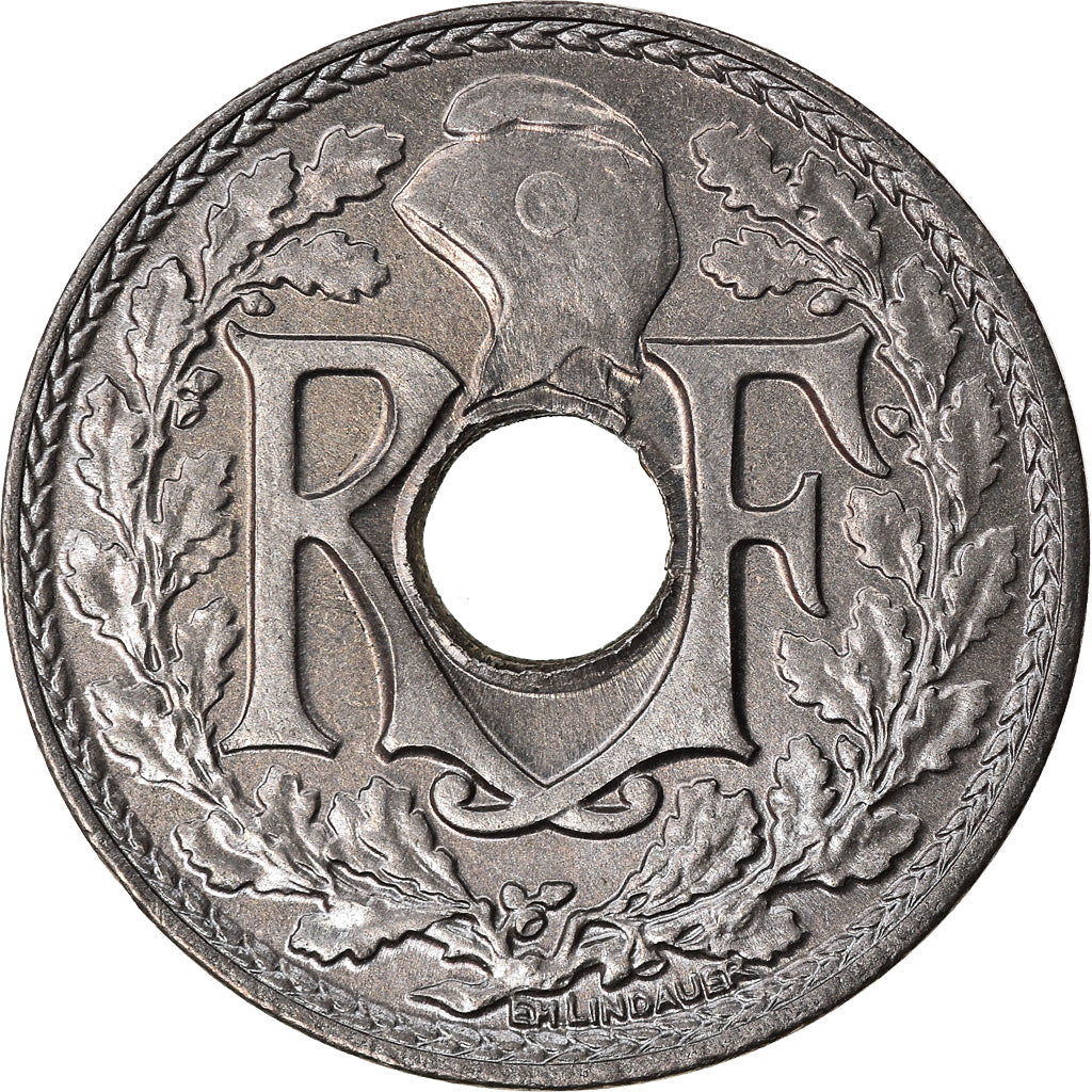 Moneta, Francia, Lindauer, 5 Centimes, 1925, Paris, SPL, Rame-nichel, KM:875