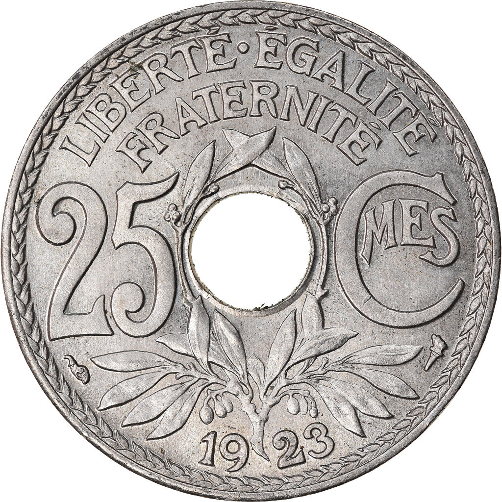 Coin, France, Lindauer, 25 Centimes, 1923, Paris, MS(60-62), Copper-nickel
