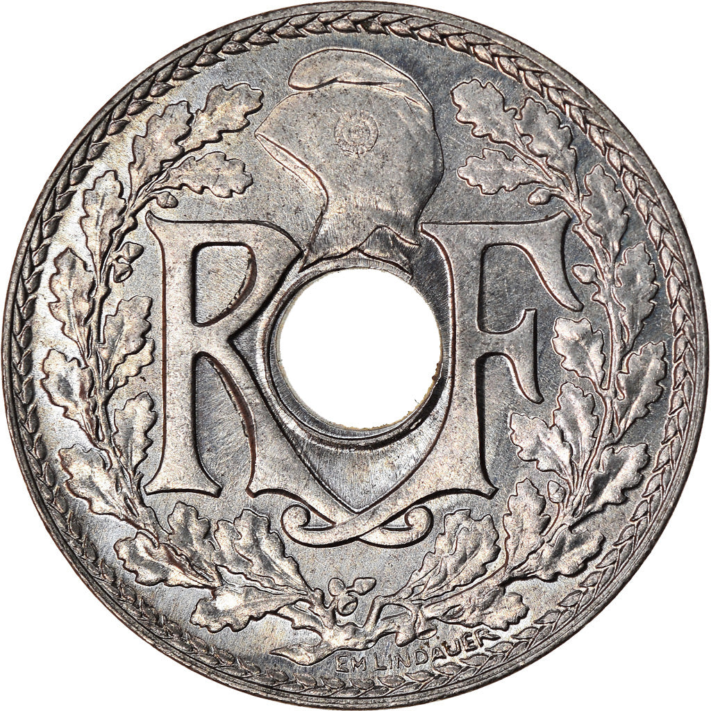 Munten, Frankrijk, Lindauer, 10 Centimes, 1922, Paris, FDC, Copper-nickel