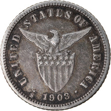 Coin, Philippines, 10 Centavos, 1903, San Francisco, EF(40-45), Silver, KM:165