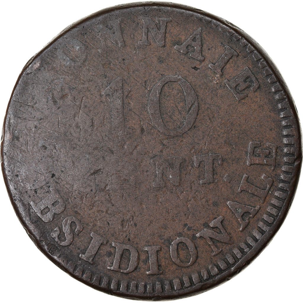 Coin, FRENCH STATES, ANTWERP, Louis XVIII, 10 Centimes, 1814, Anvers, VF(20-25)