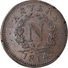Coin, FRENCH STATES, ANTWERP, Napoleon I, 10 Centimes, 1814, Anvers, EF(40-45)