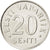Moneta, Estonia, 20 Senti, 2006, MS(63), Nickel platerowany stalą, KM:23a