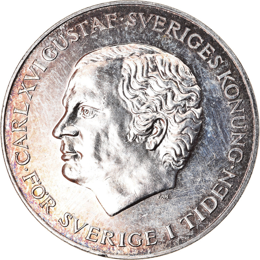 Monnaie, Suède, Carl XVI Gustaf, 200 Kronor, 1980, SUP+, Argent, KM:860