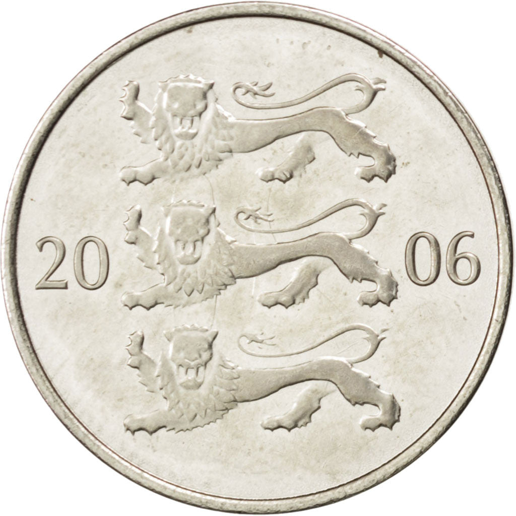 Coin, Estonia, 20 Senti, 2006, MS(63), Nickel plated steel, KM:23a