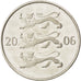 Moneta, Estonia, 20 Senti, 2006, MS(63), Nickel platerowany stalą, KM:23a