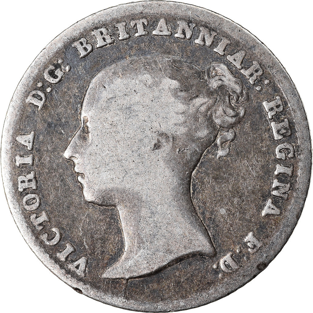 Monnaie, Grande-Bretagne, Victoria, 4 Pence, Groat, 1838, TB, Argent, KM:731.1